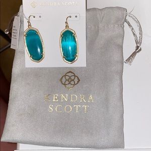 Elle Emerald Green Gold Drops